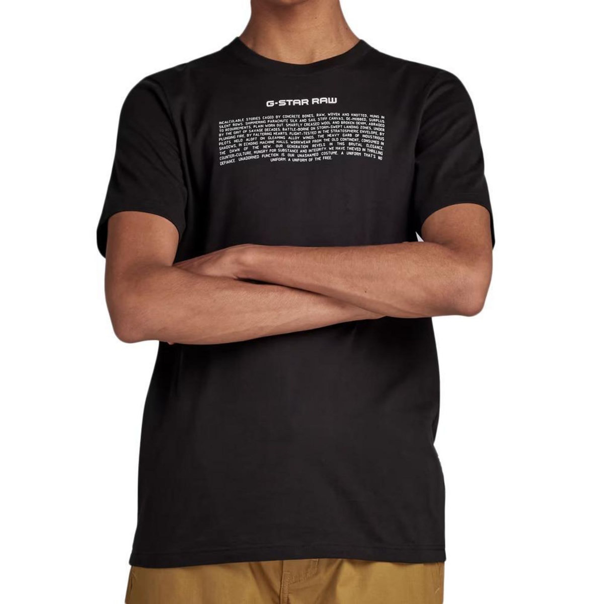 G-Star Raw T-shirt Noir Homme G-Star Raw Poem