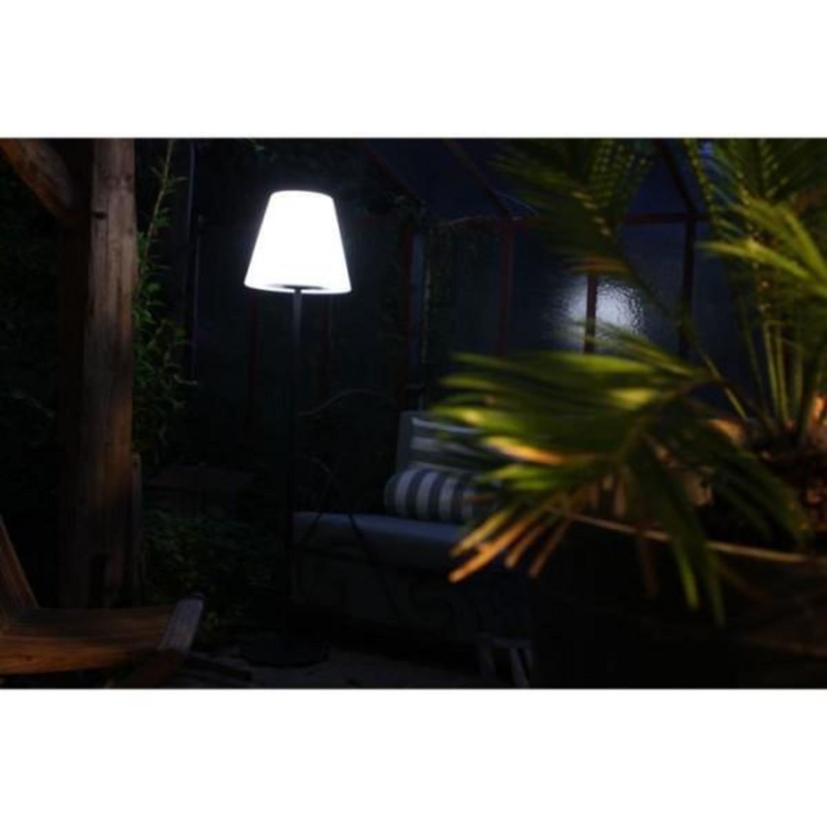 MARKET24 Lampadaire solaire - Arte Alta - Blanc