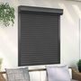 Voir la diapositive 1 : VIDAXL Volet roulant aluminium 110x130 cm anthracite