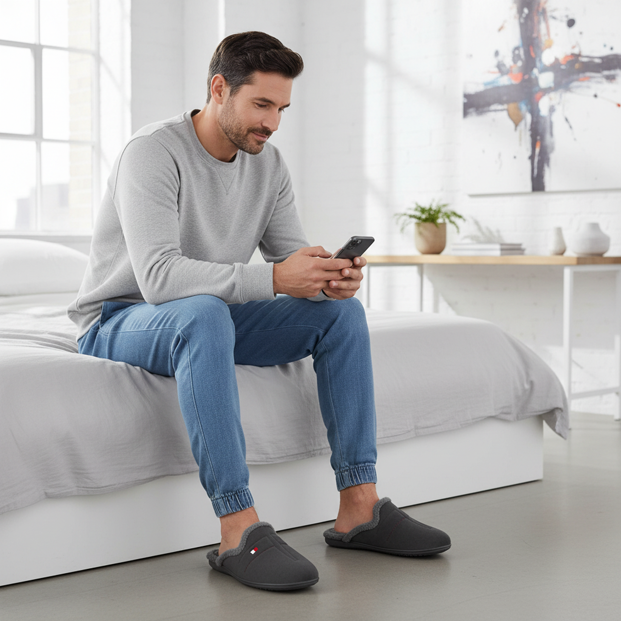 Voir la diapositive 5 : OZABI Ozabi pantoufles mules homme fabriquées en espagne, motifs fantaisie