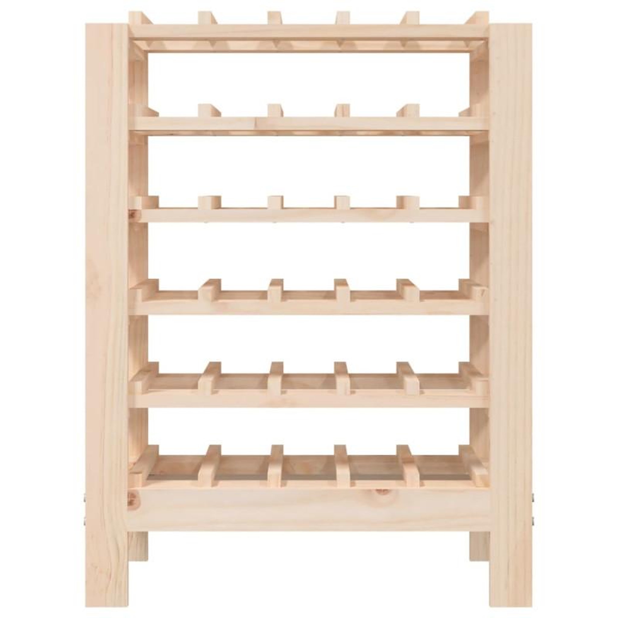 Voir la diapositive 5 : VIDAXL Casier à vin 61,5x30x82 cm Bois de pin massif