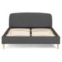 Voir la diapositive 3 : Paris Prix Lit Adulte Design  Dalinda  160x200cm Noir