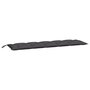 Voir la diapositive 3 : VIDAXL Coussins de banc de jardin lot de 2 anthracite tissu Oxford