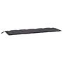 Voir la diapositive 3 : VIDAXL Coussins de banc de jardin lot de 2 anthracite tissu Oxford