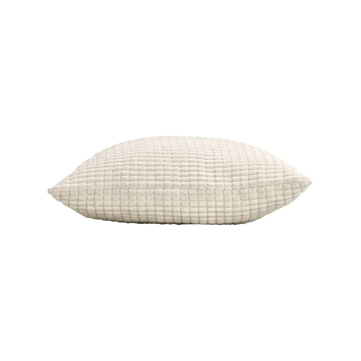 Paris Prix Coussin Déco en Velours Relief  Swing  45x45cm Naturel