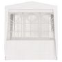 Voir la diapositive 3 : VIDAXL Tente de reception avec parois laterales 2,5x2,5m Blanc 90 g/m^2