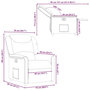 Voir la diapositive 6 : VIDAXL Fauteuil inclinable Marron Tissu