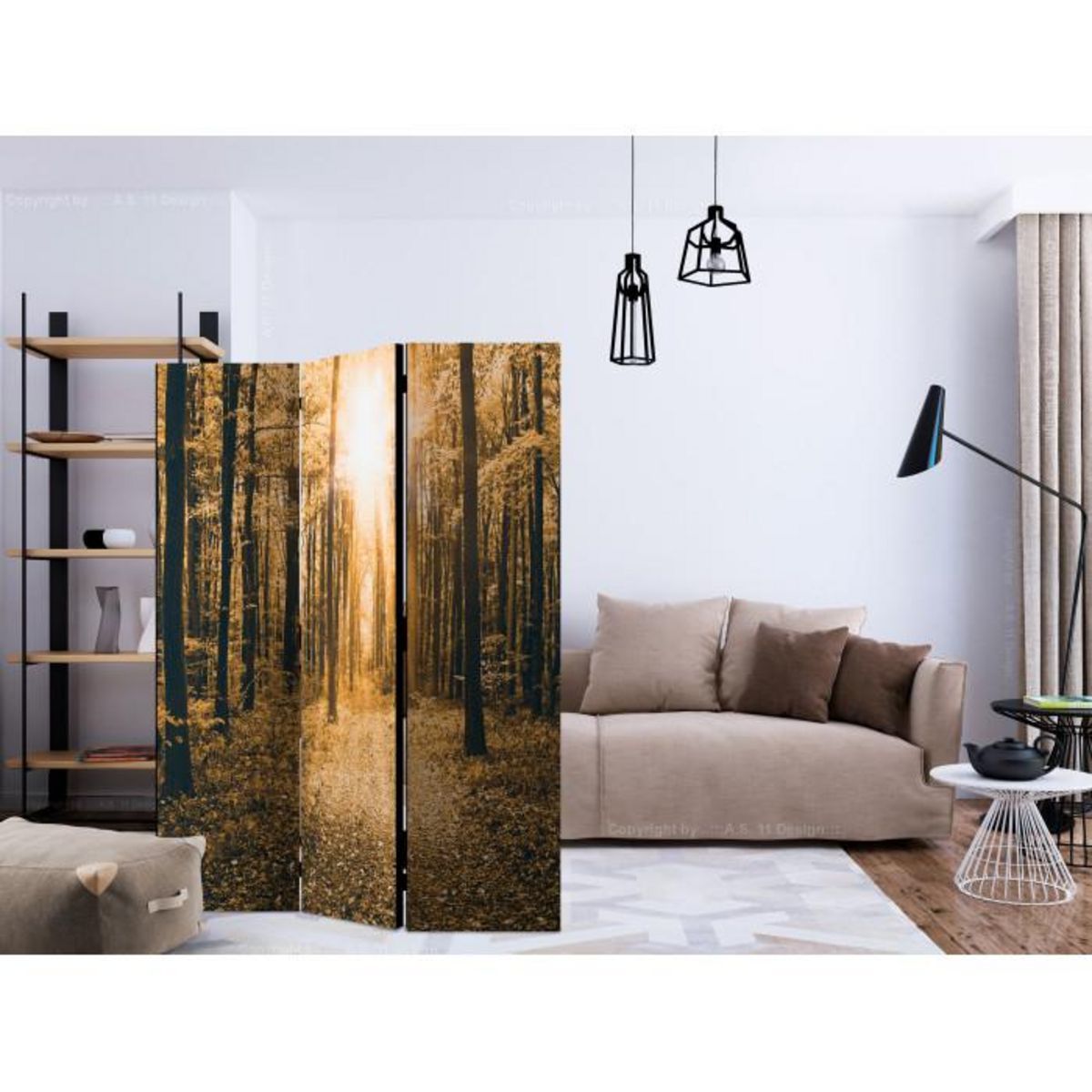Paris Prix Paravent 3 Volets  Magical Light  135x172cm