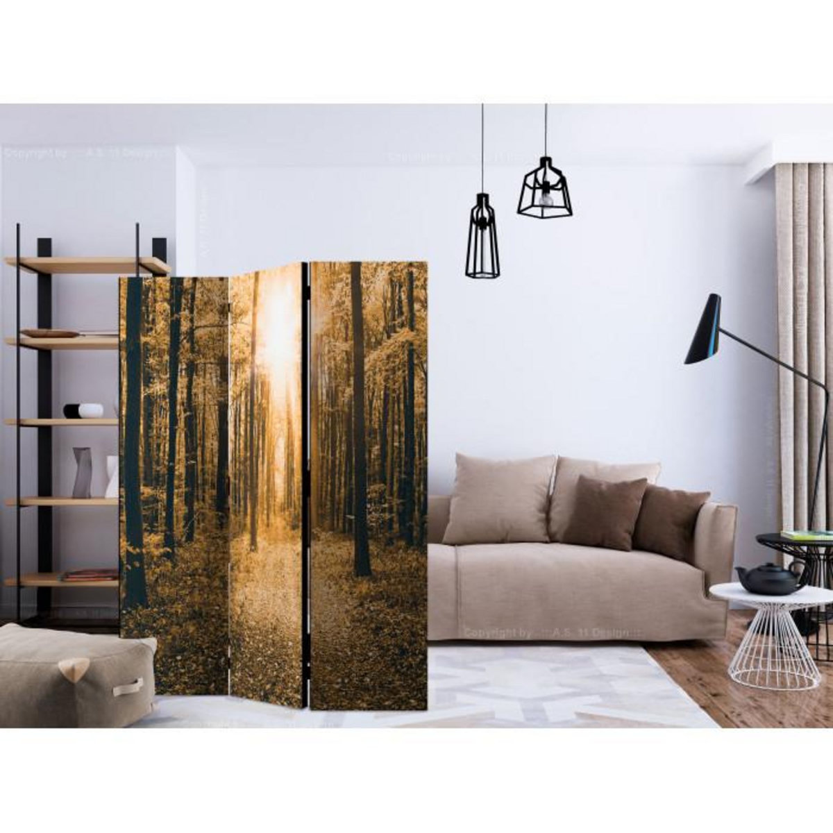 Paris Prix Paravent 3 Volets  Magical Light  135x172cm