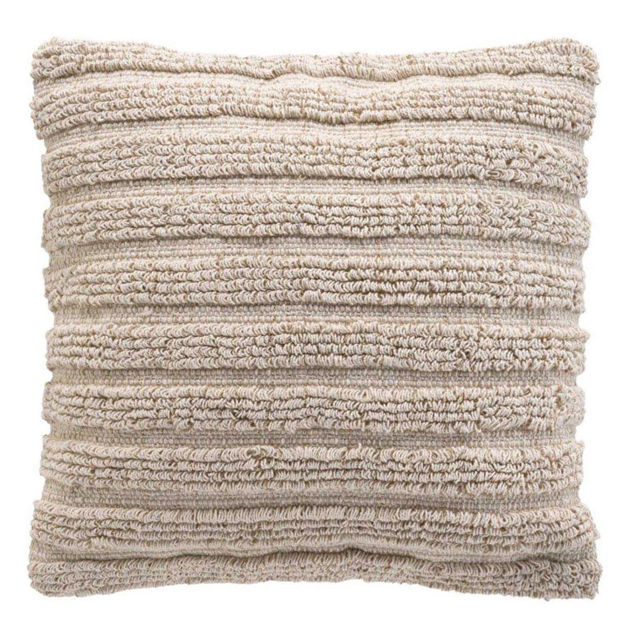 Douceur d'Intérieur Housse de coussin déco  kiyo  40x40cm naturel