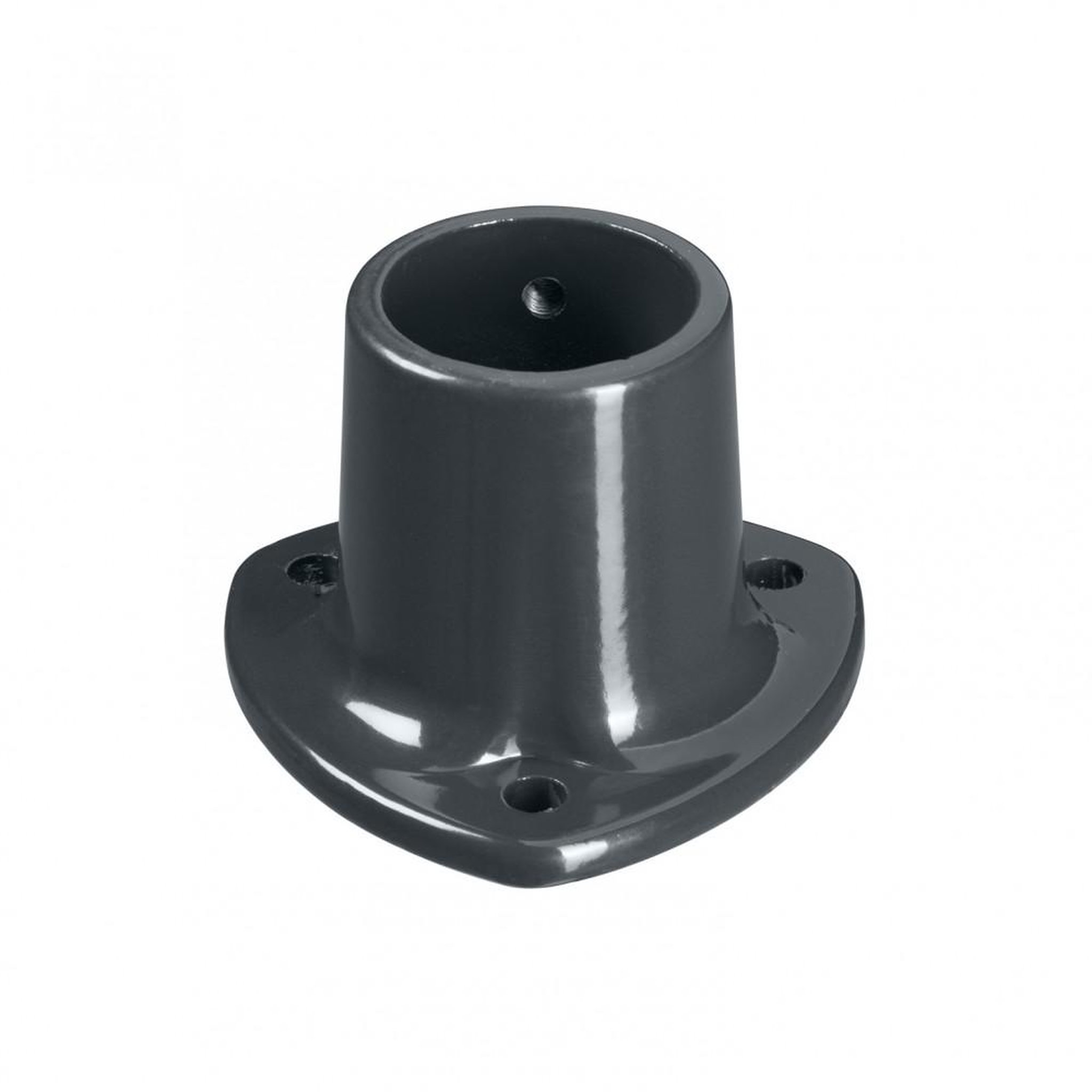CENTRALE BRICO Platine aluminium à visser Univers gris, H.8 x l.11 x P.11 cm