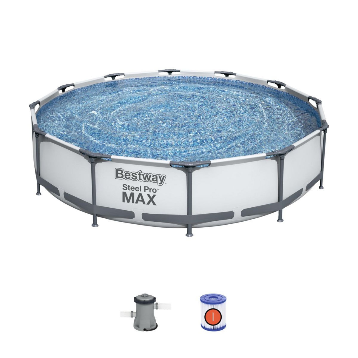 BESTWAY Piscine hors sol Steel Pro Max&trade; diamètre 366 x 76 cm