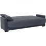 Voir la diapositive 5 : MARKET24 Canapé clic clac 3 places - Gris anthracite - Matelas 14 cm - 130 x 190 cm - MEGAN