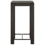 Voir la diapositive 4 : VIDAXL Ensemble de bar de jardin 3 pcs coussins Resine tressee Marron