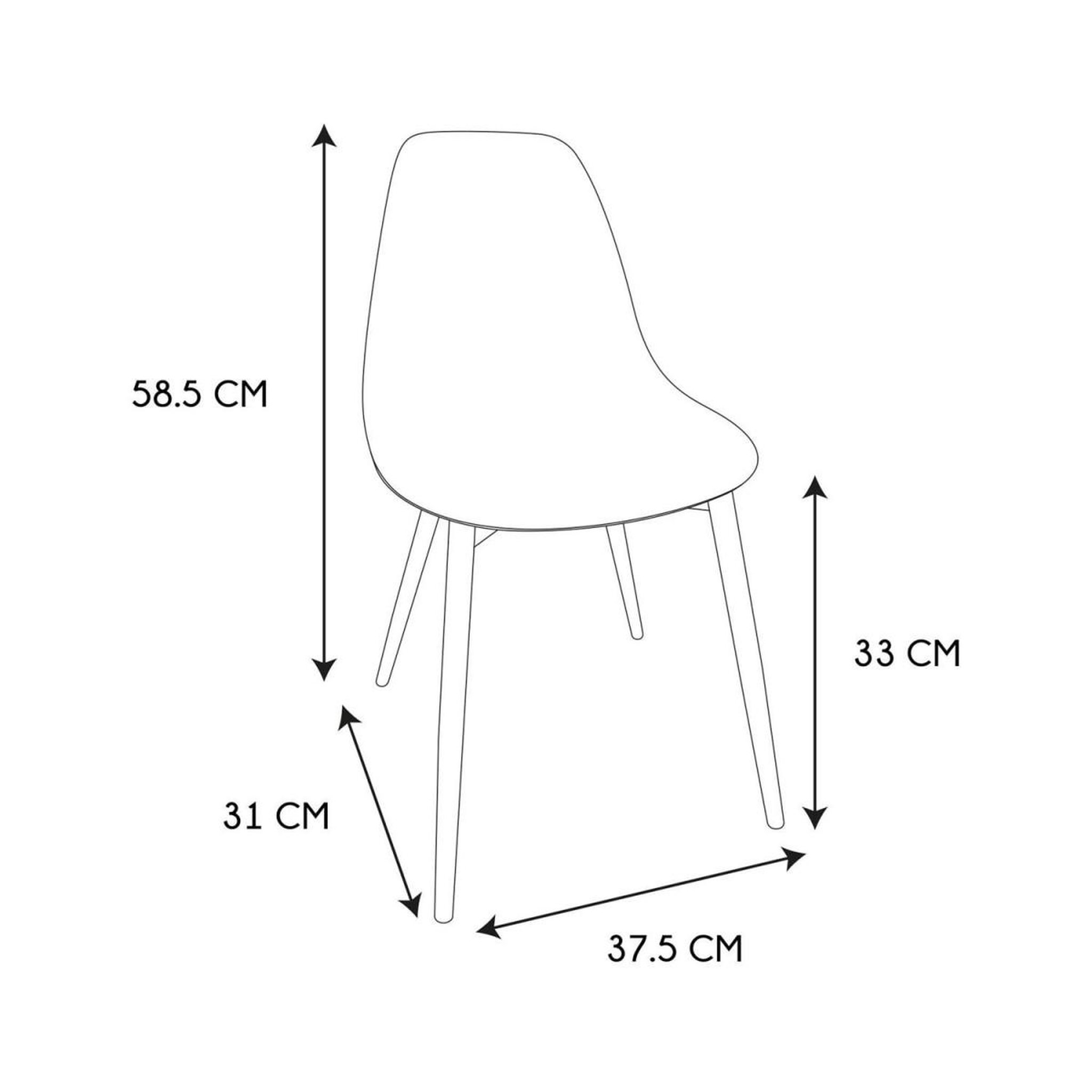 Voir la diapositive 5 : HOME DECO KIDS Chaise enfant design  lina  58cm blanc