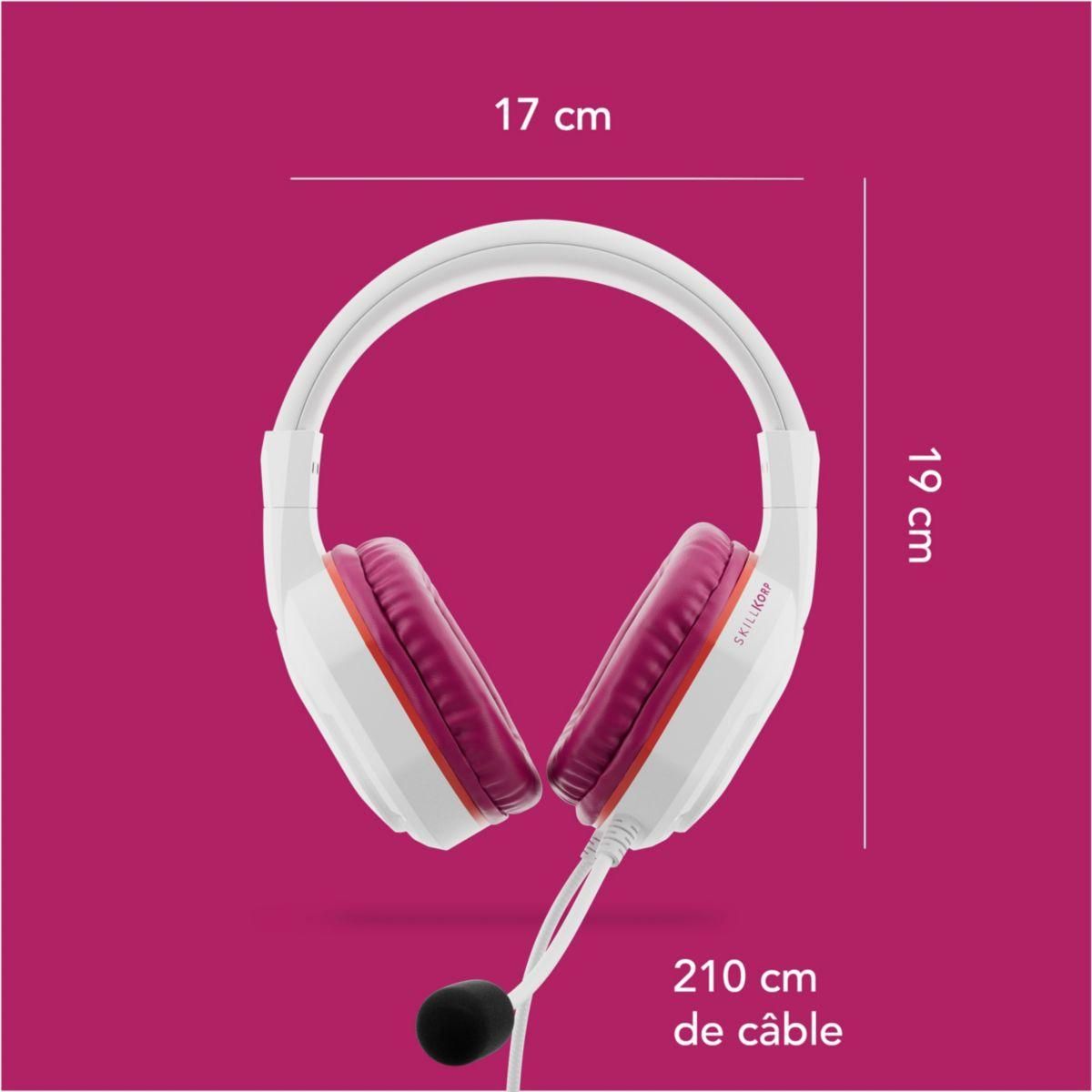 SKILLKORP Casque gamer H5 MAGENTA Access