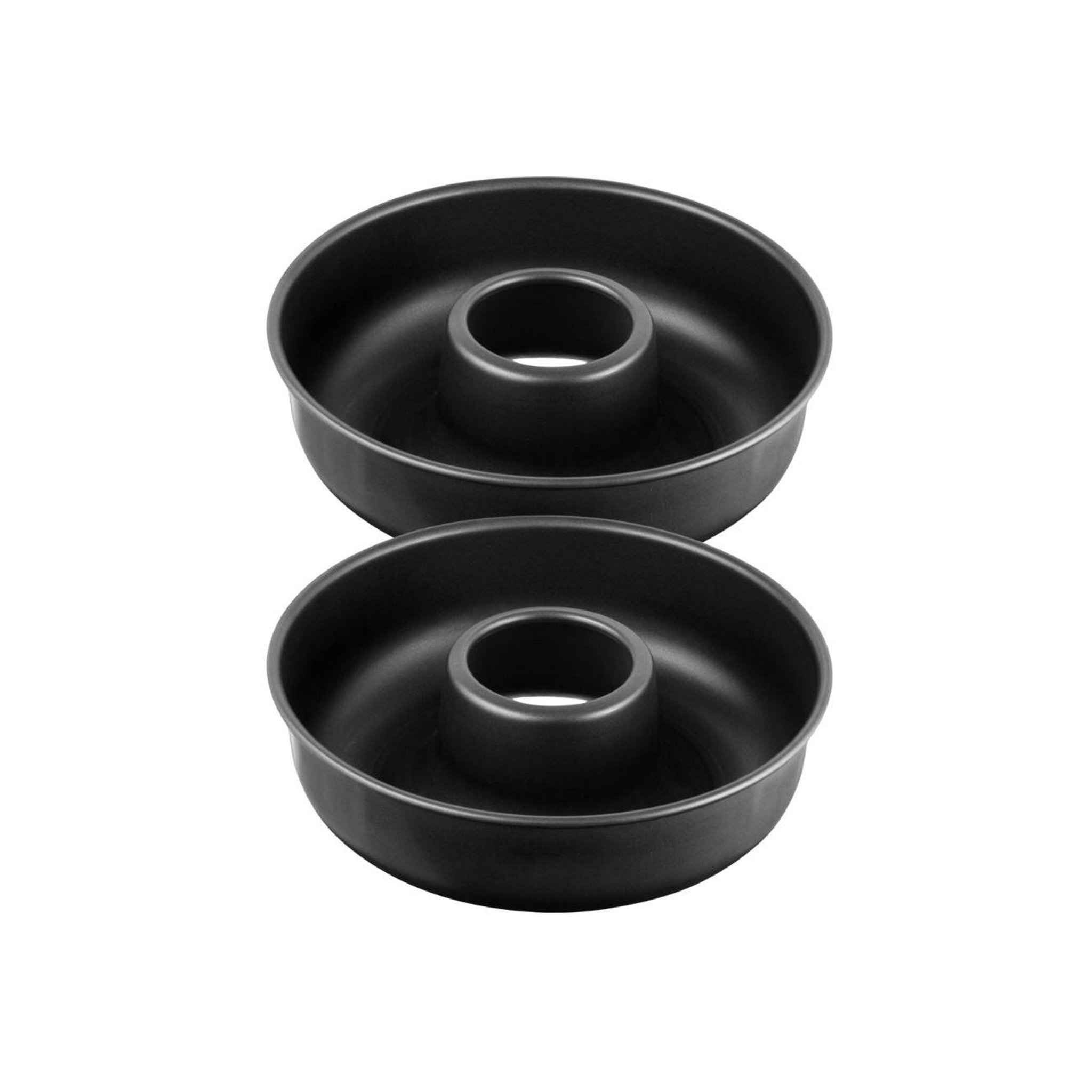 ZENKER Lot de 2 moules à gâteaux 28/28 cm en acier black metallic black mettallic zenker  black mettallic