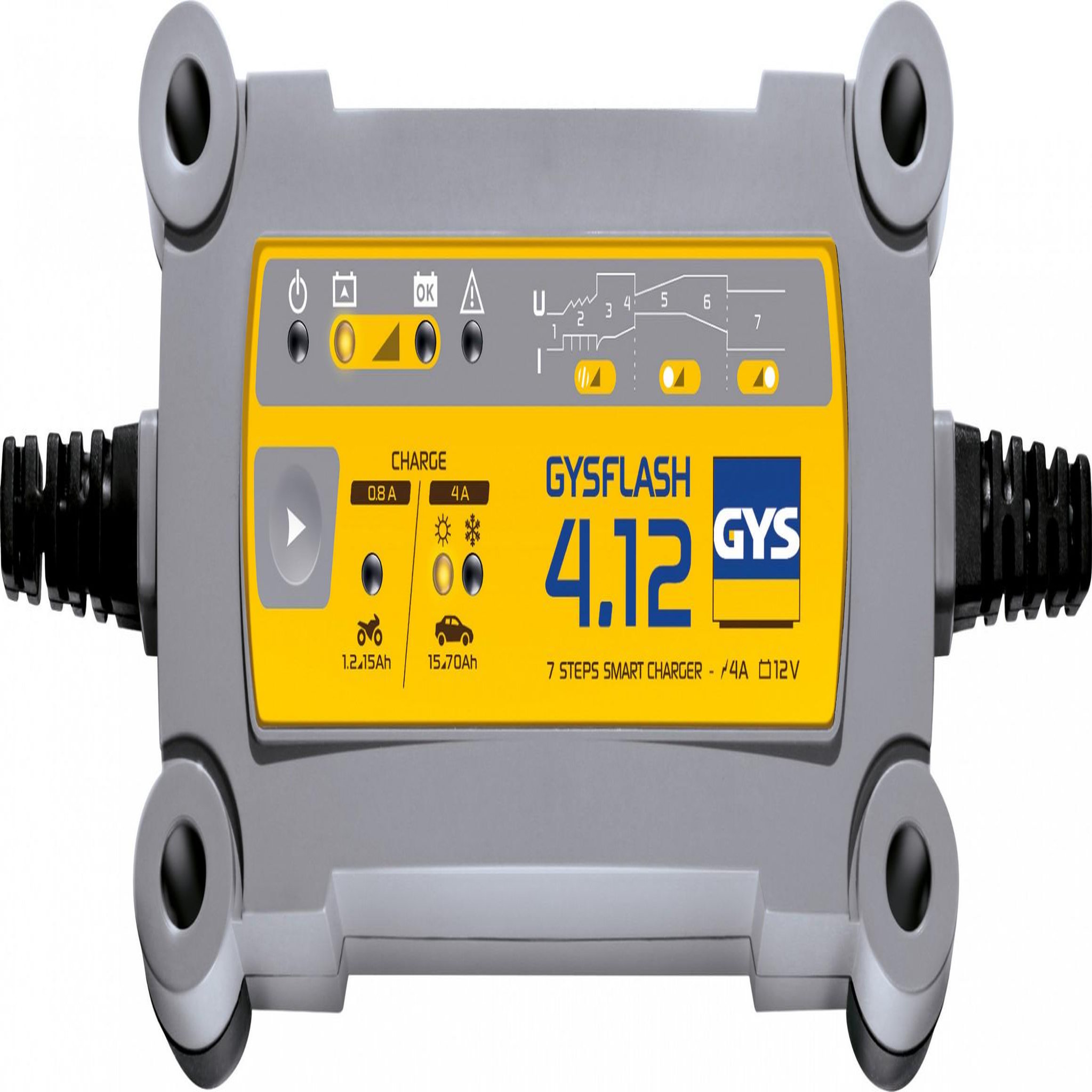 GYS Chargeur de batterie polyvalent GYS Gysflash 4.12, 12 V