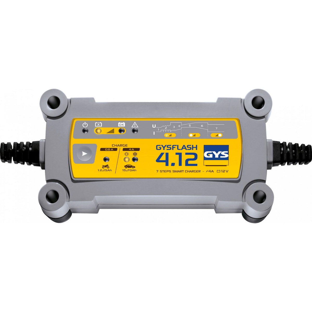 GYS Chargeur de batterie polyvalent GYS Gysflash 4.12, 12 V