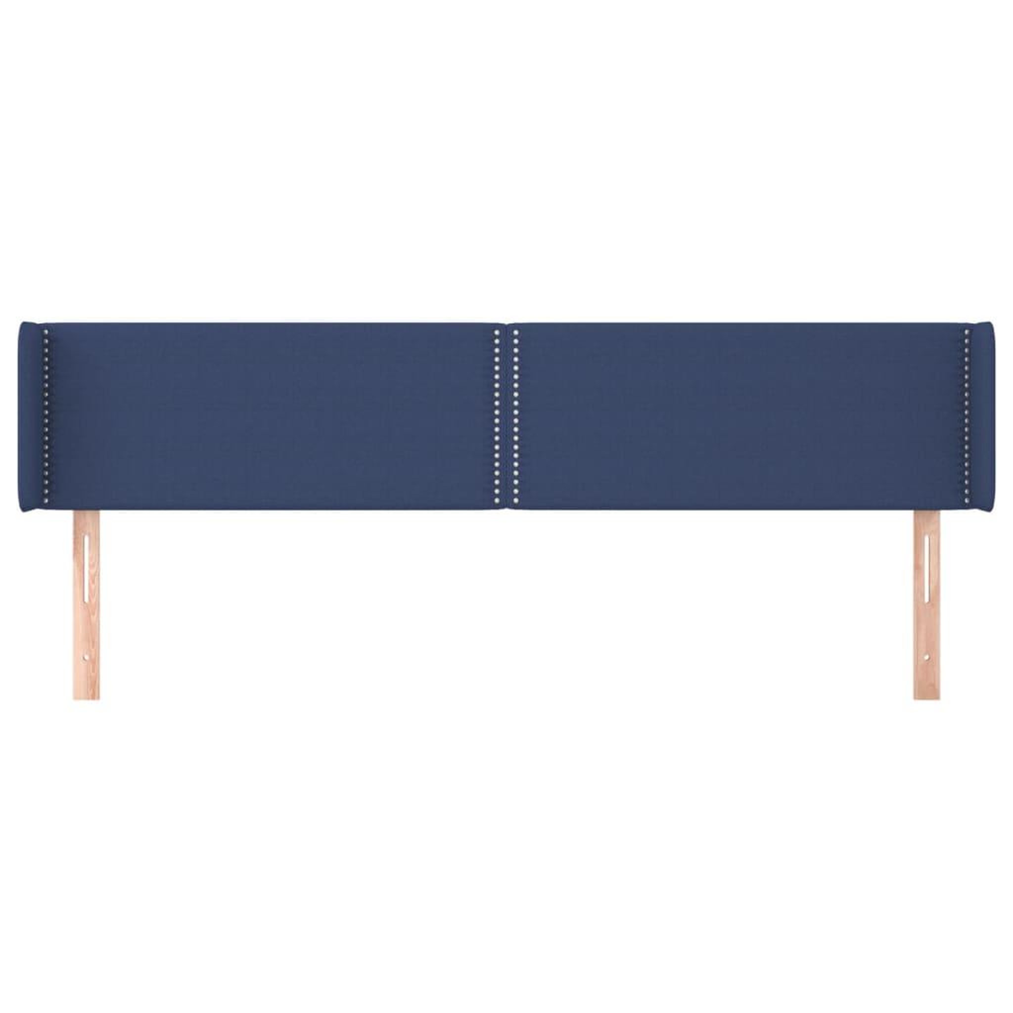 Voir la diapositive 3 : VIDAXL Tete de lit avec oreilles Bleu 203x16x78/88 cm Tissu