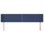 Voir la diapositive 3 : VIDAXL Tete de lit avec oreilles Bleu 203x16x78/88 cm Tissu