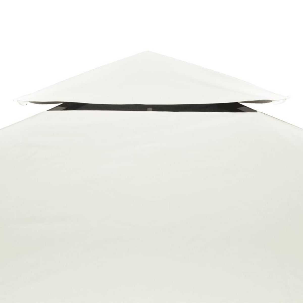 VIDAXL Recouvrement de remplacement d'auvent 310 g/m^2 Blanc creme 3x4m