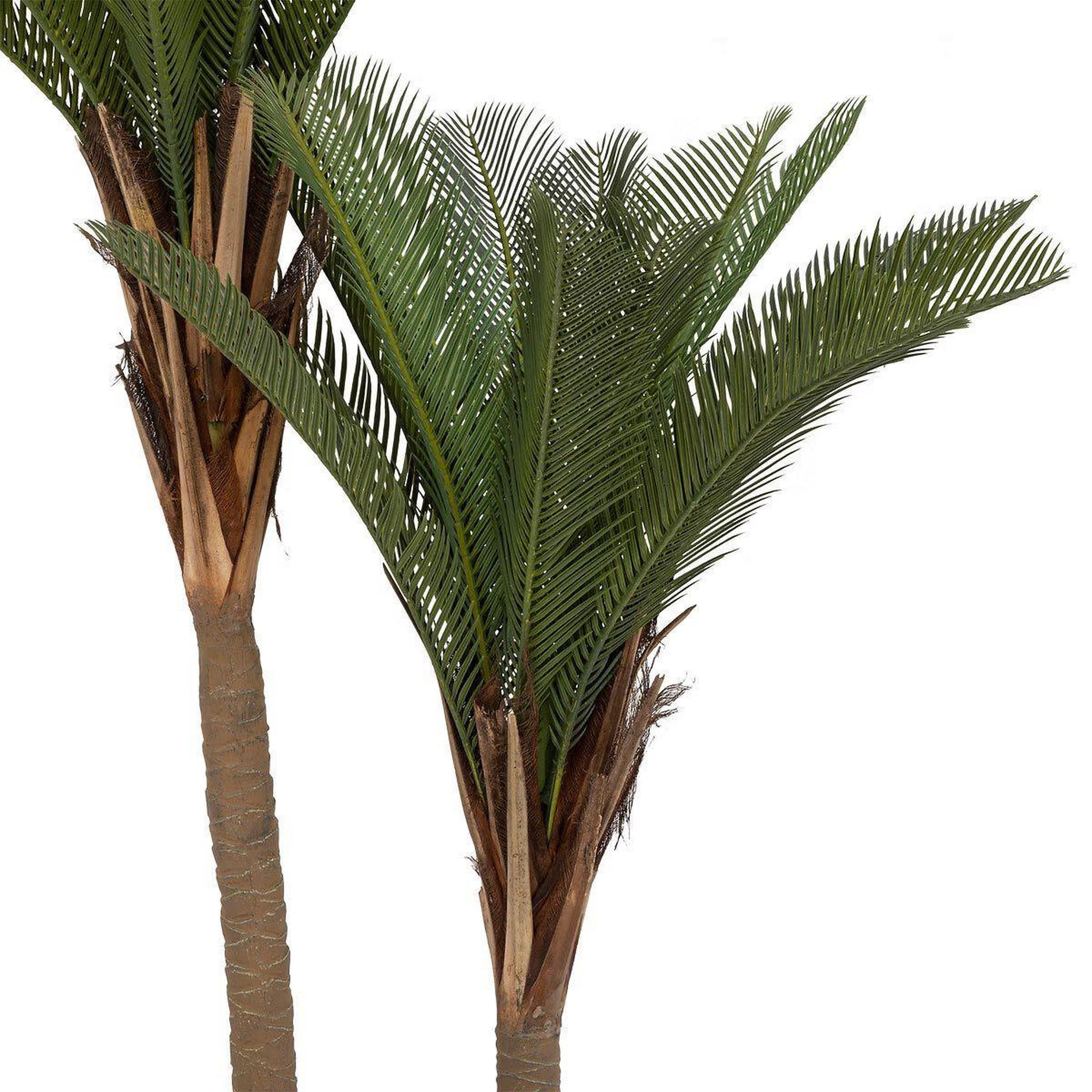 Voir la diapositive 2 : ATMOSPHERA Palmier artificiel 2 troncs  tropical boudoir  180cm vert