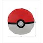 Voir la diapositive 4 : Pokemon Coussin premium - Rond - POKEMON - Poké-ball - Microfibre - 40 cm