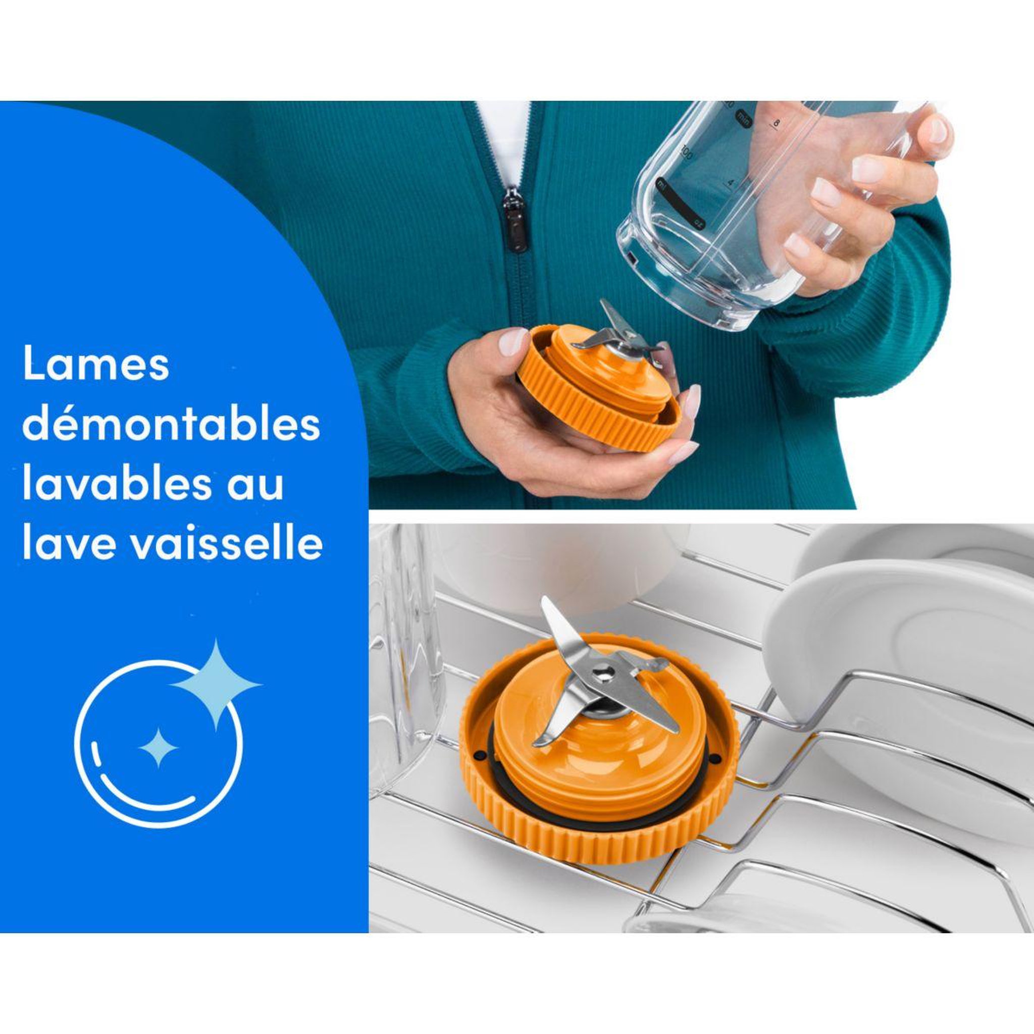 Voir la diapositive 5 : nutribullet Blender flex - orange nbp013or