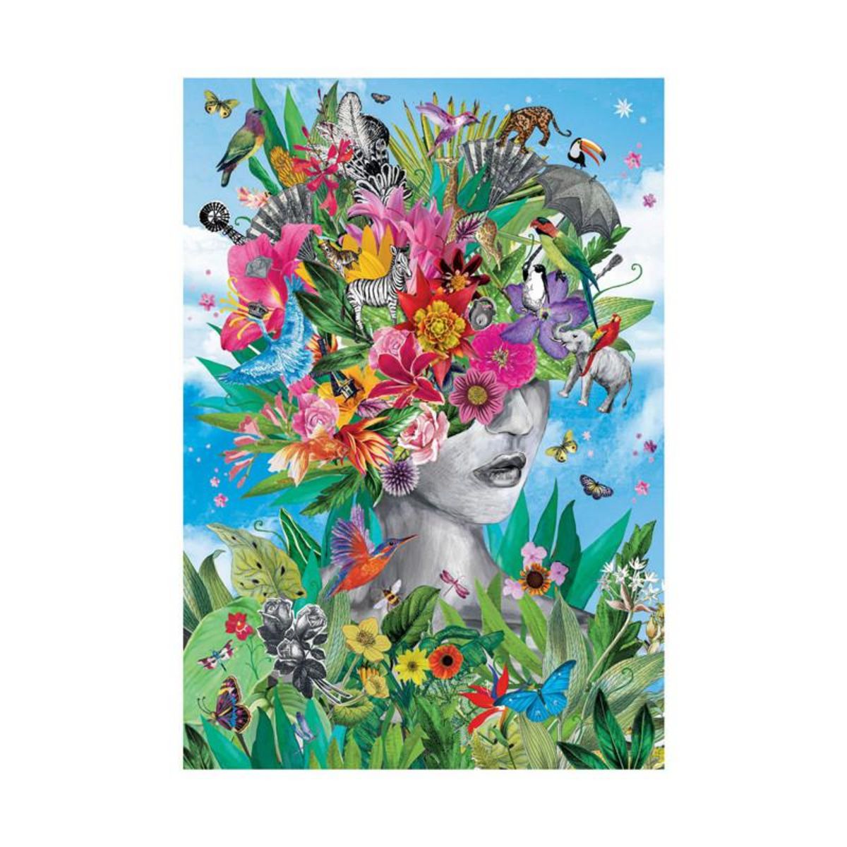 CLEMENTONI Clementoni Jigsaw Puzzle Head in The Jungle, 500pcs. 35526