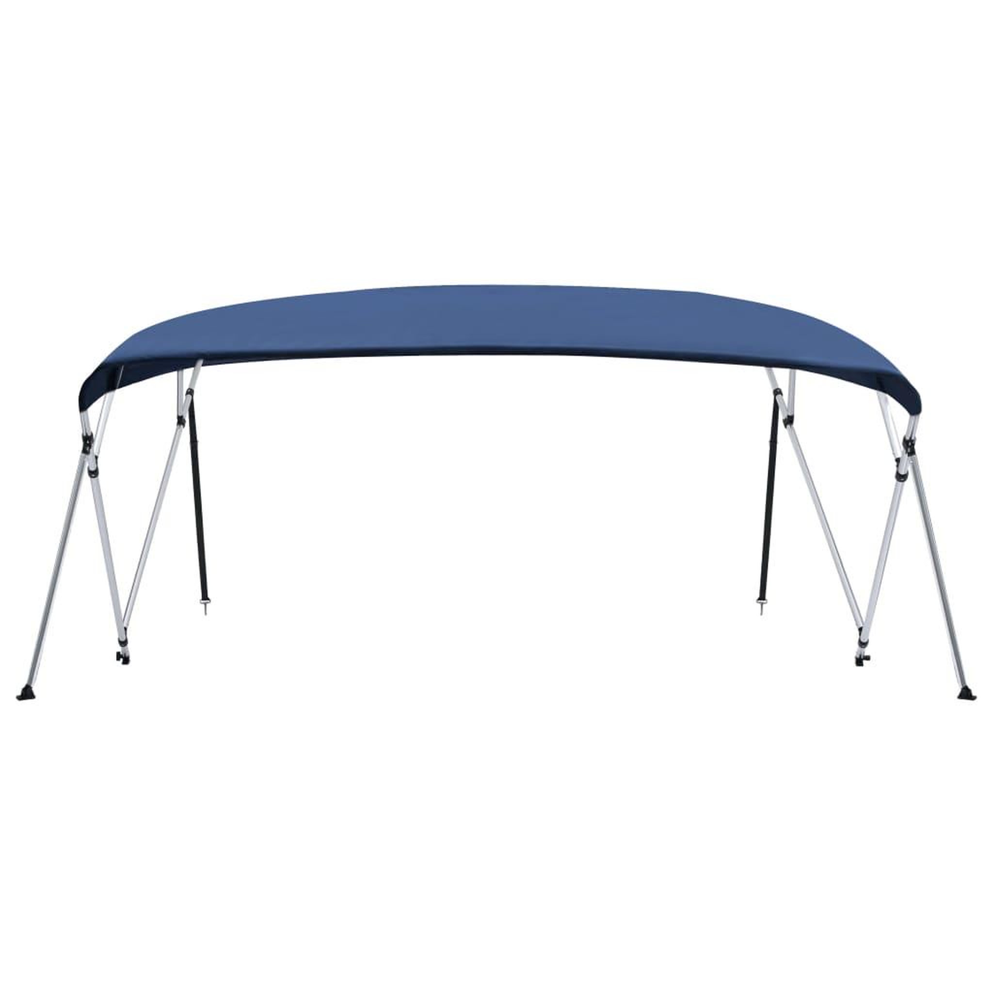 Voir la diapositive 3 : VIDAXL Auvent bimini a 4 arceaux Bleu marine 243x(230-244)x137 cm