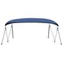 Voir la diapositive 3 : VIDAXL Auvent bimini a 4 arceaux Bleu marine 243x(230-244)x137 cm