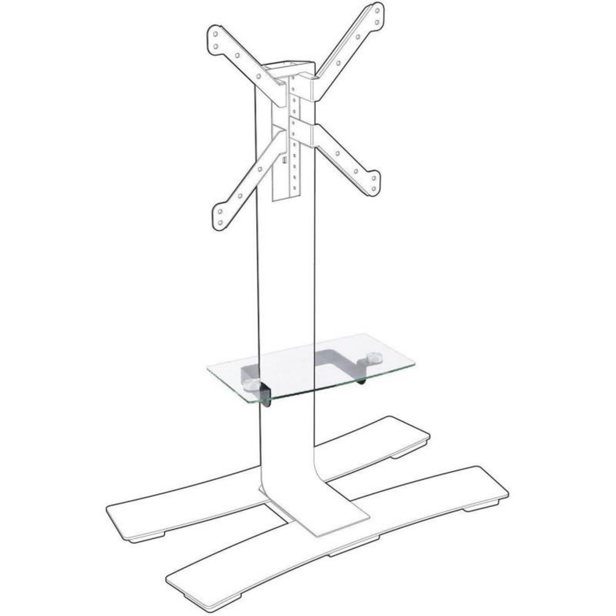 Erard Tablette en verre trempé pour meuble TV - ERARD 039090