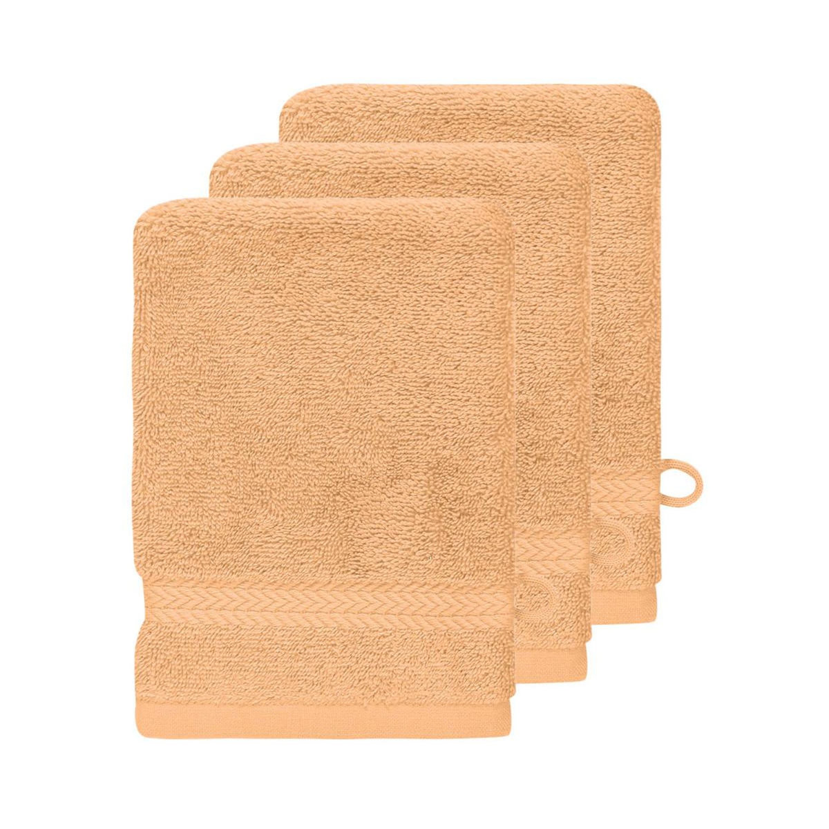 Sensei Maison Lot de 3 gants de toilette 550 g/m² LUXURY - 16x22 cm