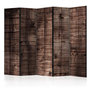 Voir la diapositive 1 : Paris Prix Paravent 5 Volets  Dark Brown Boards  172x225cm