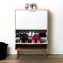 Voir la diapositive 3 : TOILINUX Meuble à chaussures avec 2 portes - Blanc et Bois