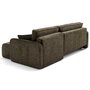 Voir la diapositive 6 : LISA DESIGN Apolline - canapé d'angle réversible 4 places convertible avec coffres en tissu moucheté