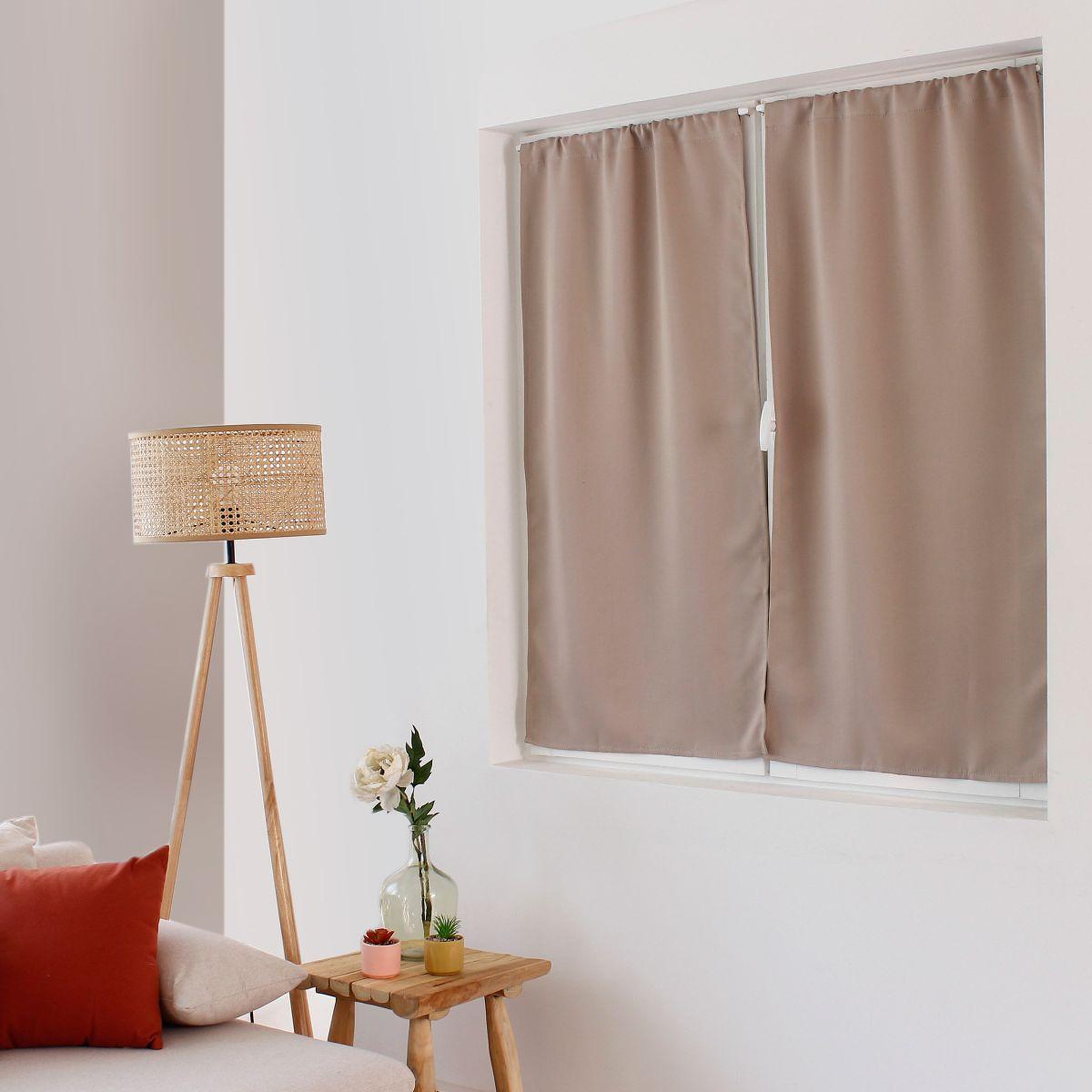 ENJOY HOME Rideau occultant  reglisse  60x120cm naturel