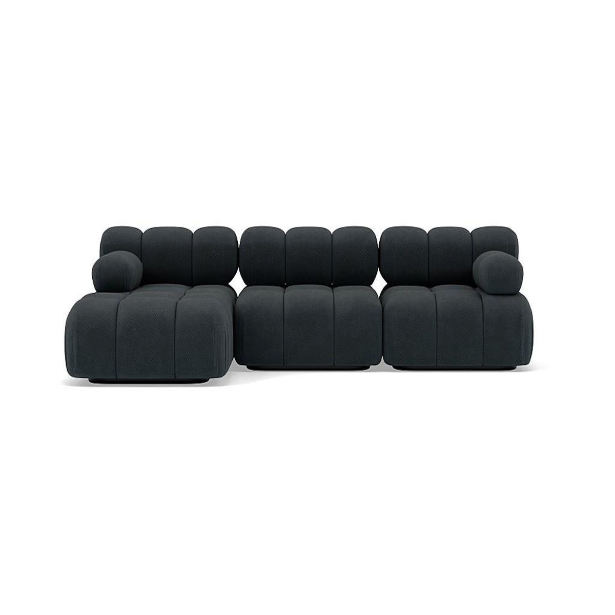 LISA DESIGN Ruby - canapé modulable d'angle gauche 4 places en velours texturé