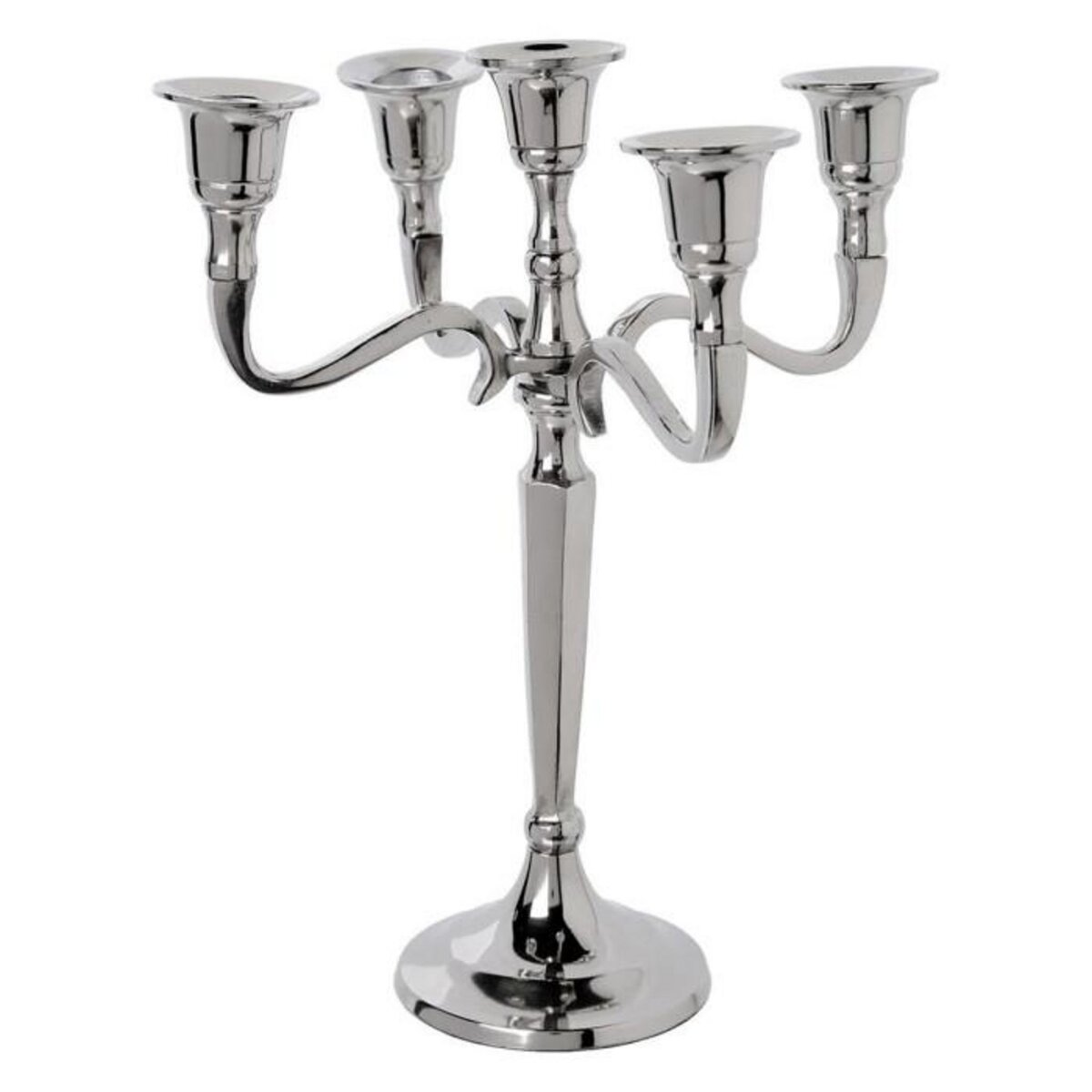 ATMOSPHERA Chandelier en Métal 5 Têtes  Aristo  27cm Argent