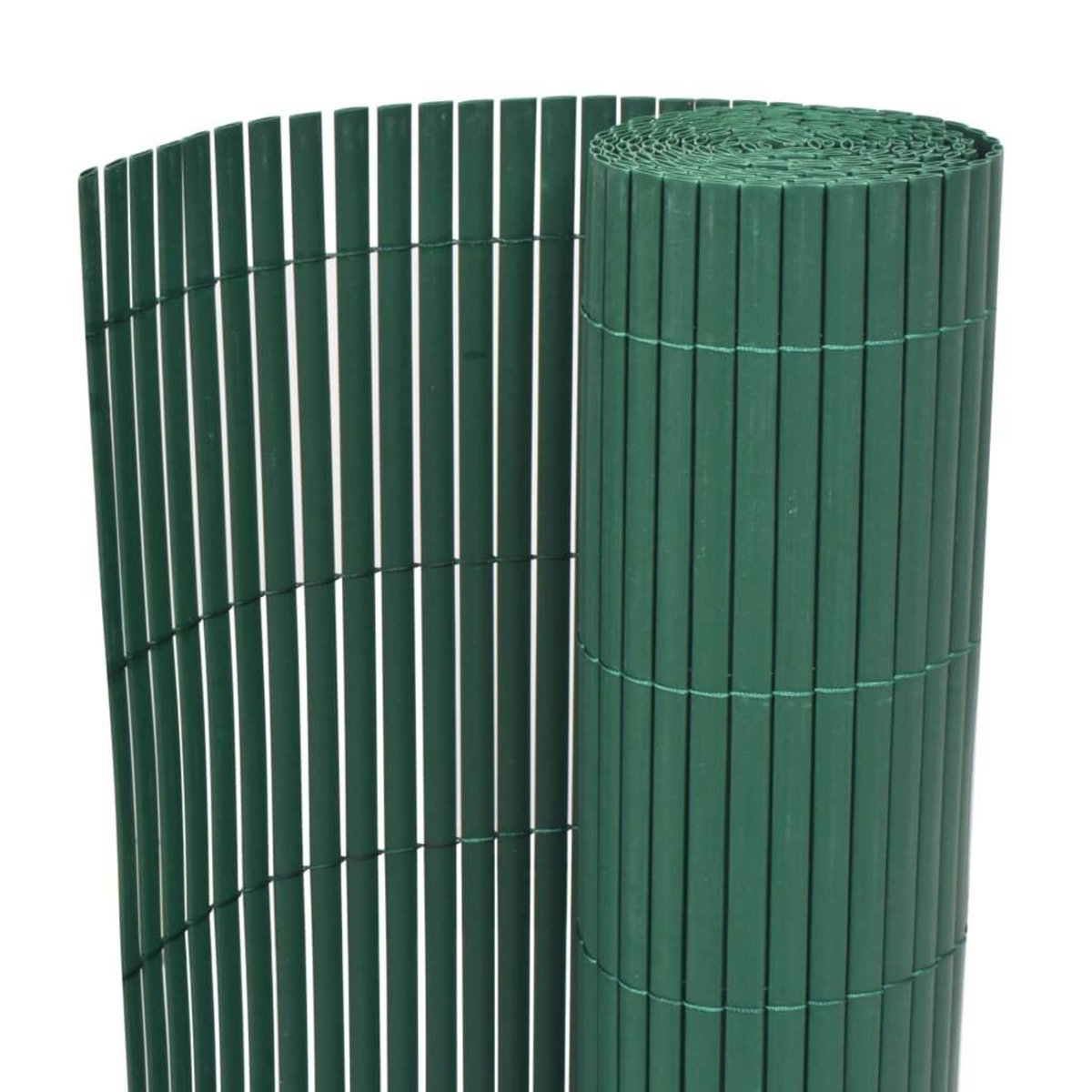 VIDAXL Cloture de jardin Double face PVC 90 x 500 cm Vert
