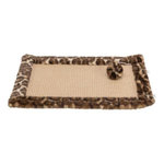 Trixie Tapis griffoir - TRIXIE - LEO - 55 x 35 cm - Brun imprimé léopard