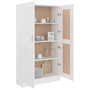 Voir la diapositive 4 : VIDAXL Bibliotheque Blanc 82,5x30,5x150 cm Bois d'ingenierie
