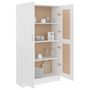 Voir la diapositive 4 : VIDAXL Bibliotheque Blanc 82,5x30,5x150 cm Bois d'ingenierie
