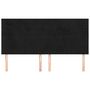 Voir la diapositive 3 : VIDAXL Tetes de lit 4 pcs Noir 100x5x78/88 cm Velours