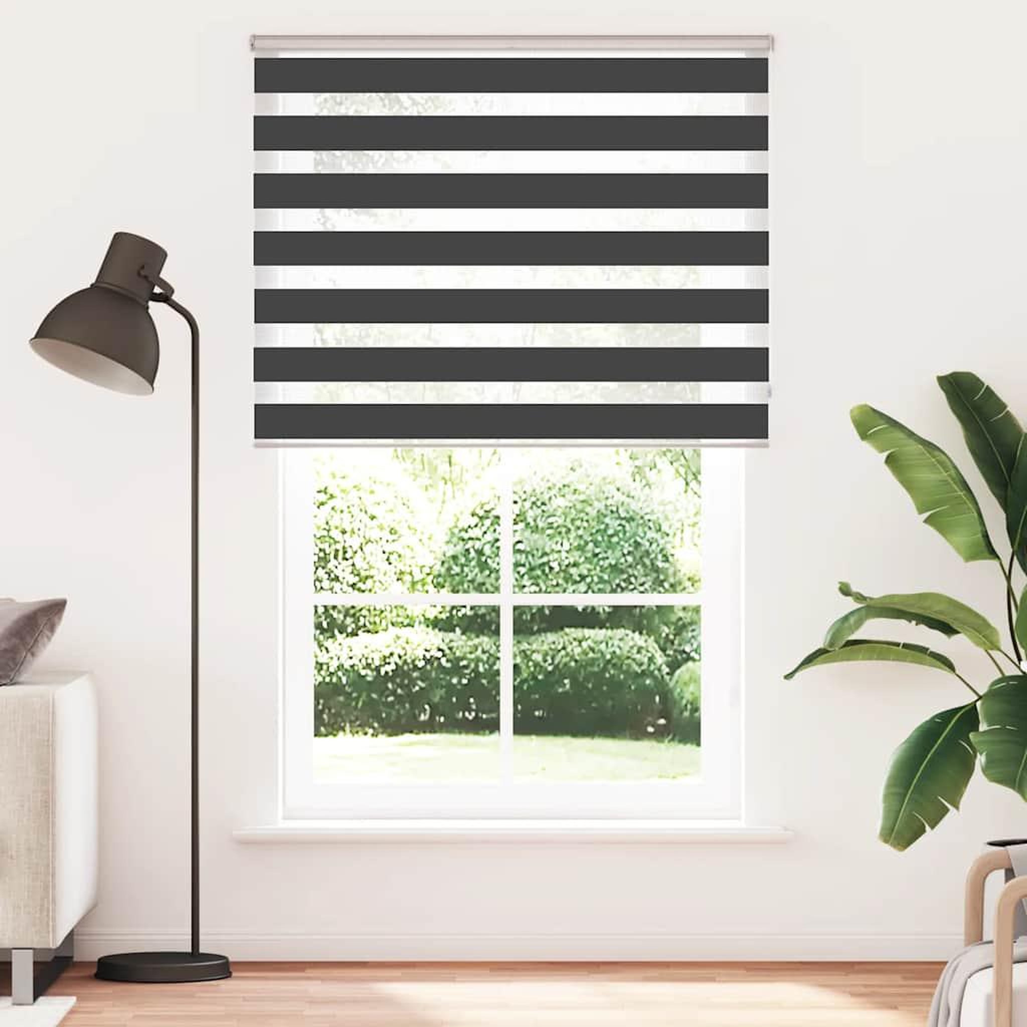 Voir la diapositive 2 : VIDAXL Store zebre noir 145x230 cm largeur du tissu 140,9 cm polyester