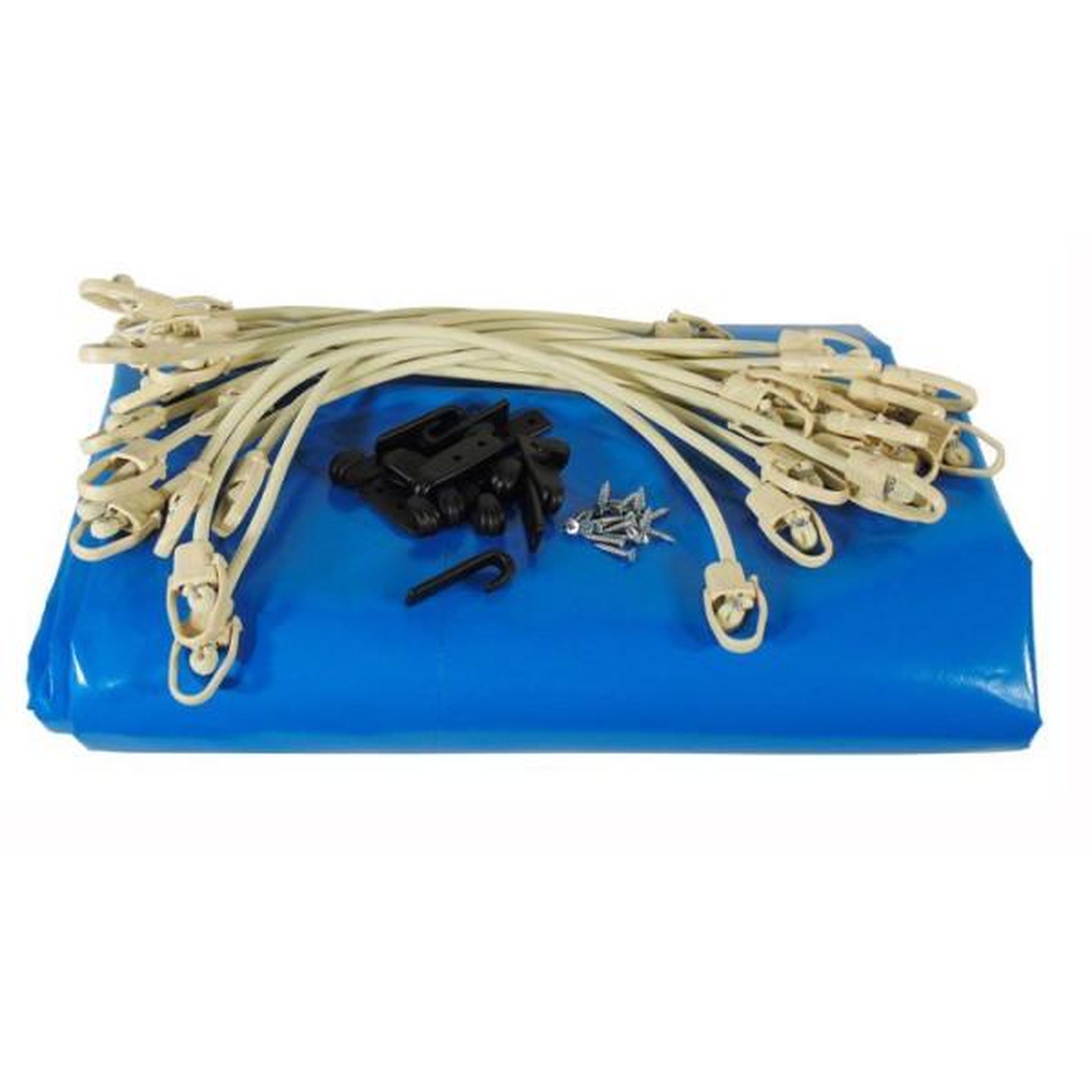 Ubbink Bâche de sécurité et hivernage - UBBINK - Pour piscine bois Ibbink - 360 cm - Bleu
