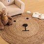 Voir la diapositive 2 : Atmosphera Kids Tapis enfant rond Ourson - Diam 100 cm - Jute