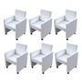 Voir la diapositive 3 : VIDAXL Chaises a manger lot de 6 blanc similicuir