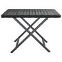 Voir la diapositive 3 : VIDAXL Table pliable noir 45x35x32 cm resine tressee